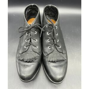 Ariat Angle Booties Women 8.5M ATS Lacer Kiltie Rockabilly Rodeo ATS Western